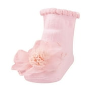 Cathalem Baby Socks Boys Summer Toddlers Non Slip Socks with Grippers Baby Girls Boys Anti Skid Crew Socks for Infants Kids Gifts Baby (Pink,0-3 Months)